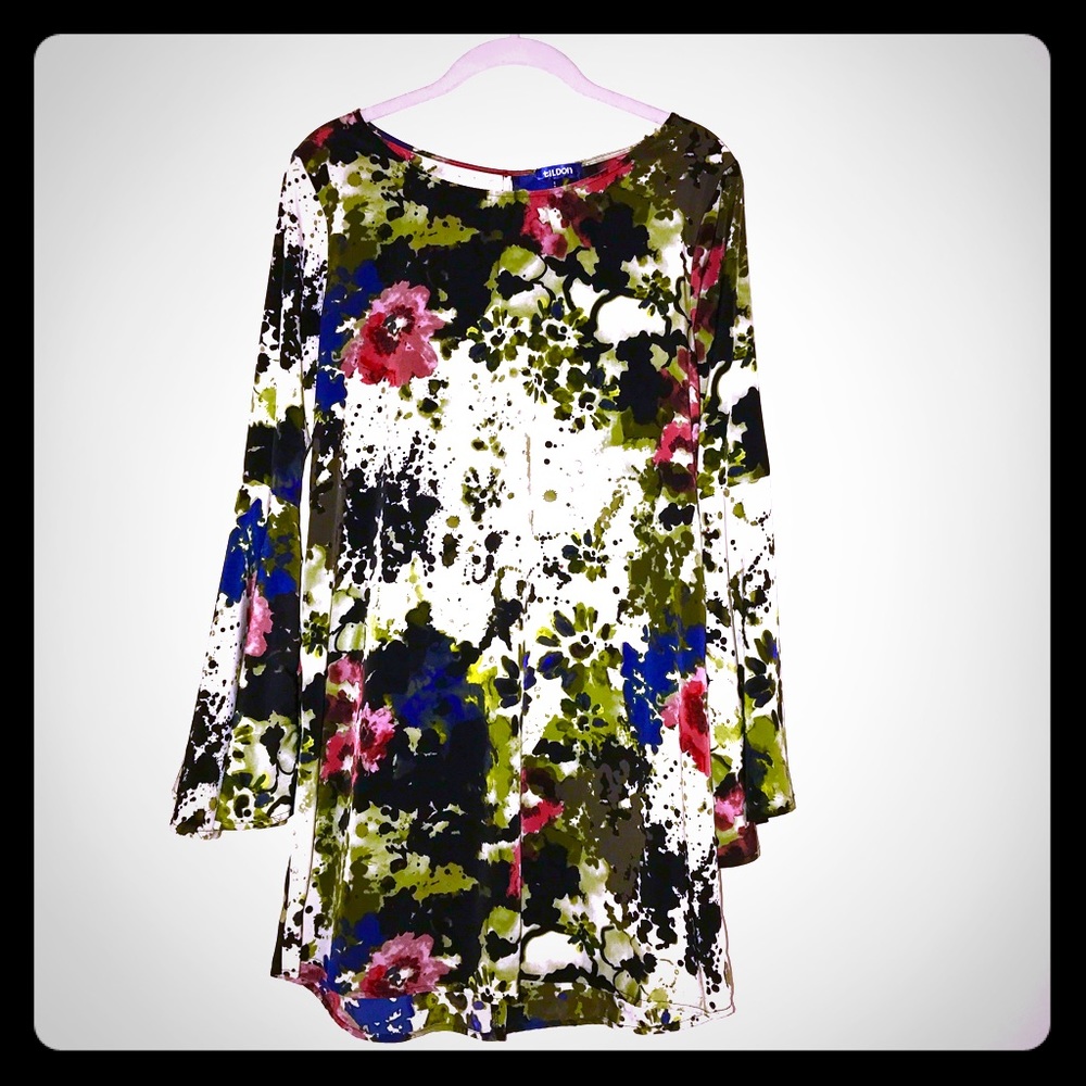 Tildon Bell-Sleeved Mini Dress