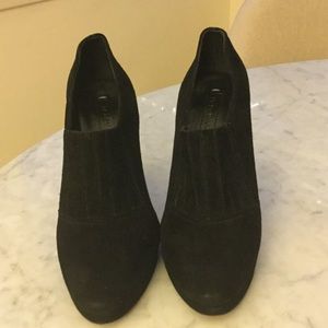 BCBG black suede booties - 6 M