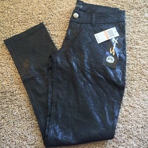 Seven7 Black Patterned Skinny Pants