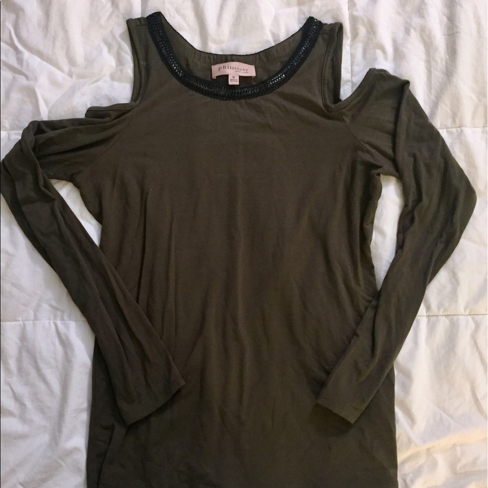 Philosophy cold shoulder top M