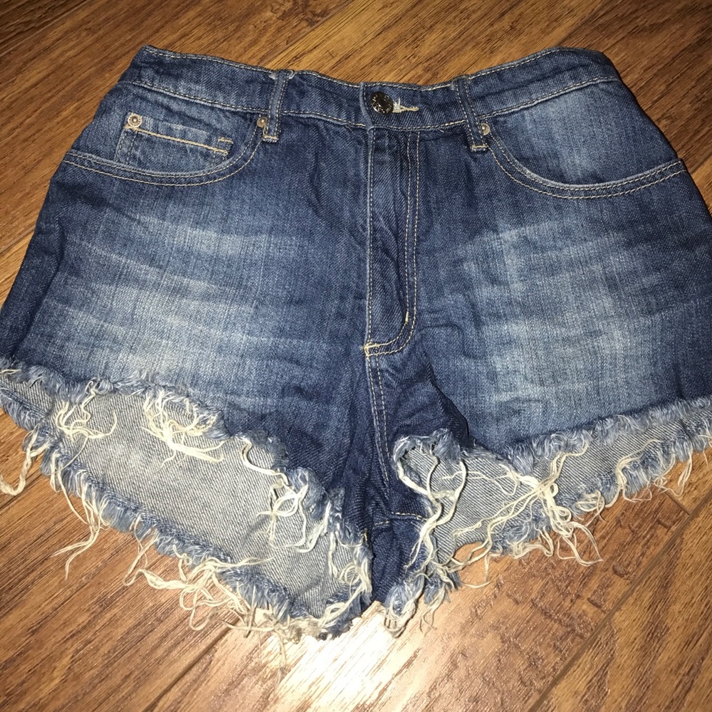 Denim shorts