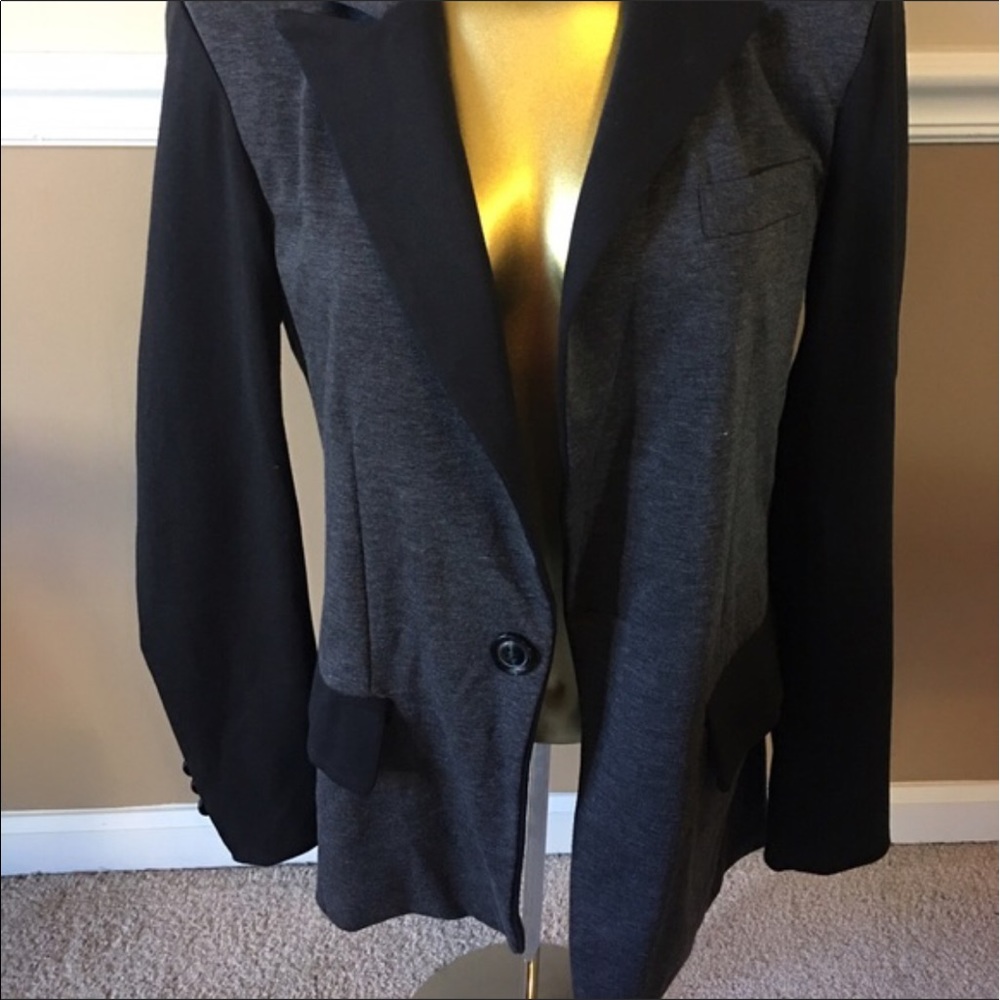 Grey & Black Blazer