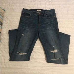 Madewell rip and repair skinny jeans Sz 32