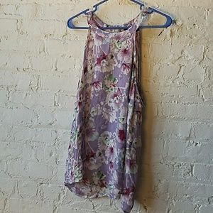 ⭐️  Purple Floral Tank EUC