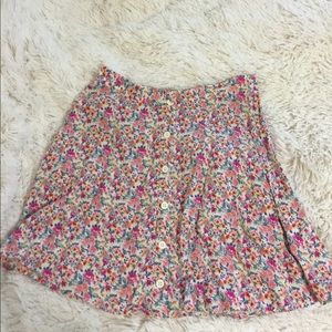 Floral High Waisted Circle Skirt