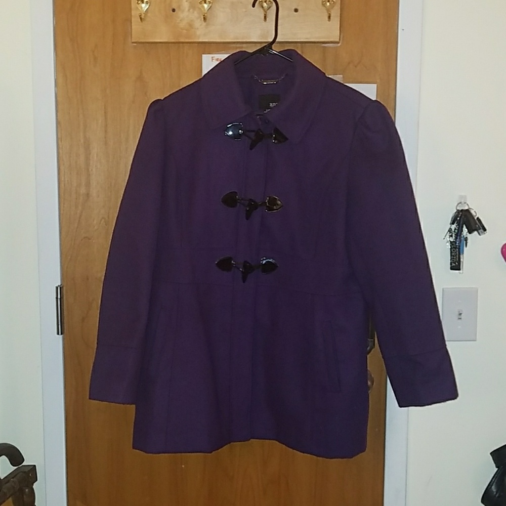 Purple dress coat