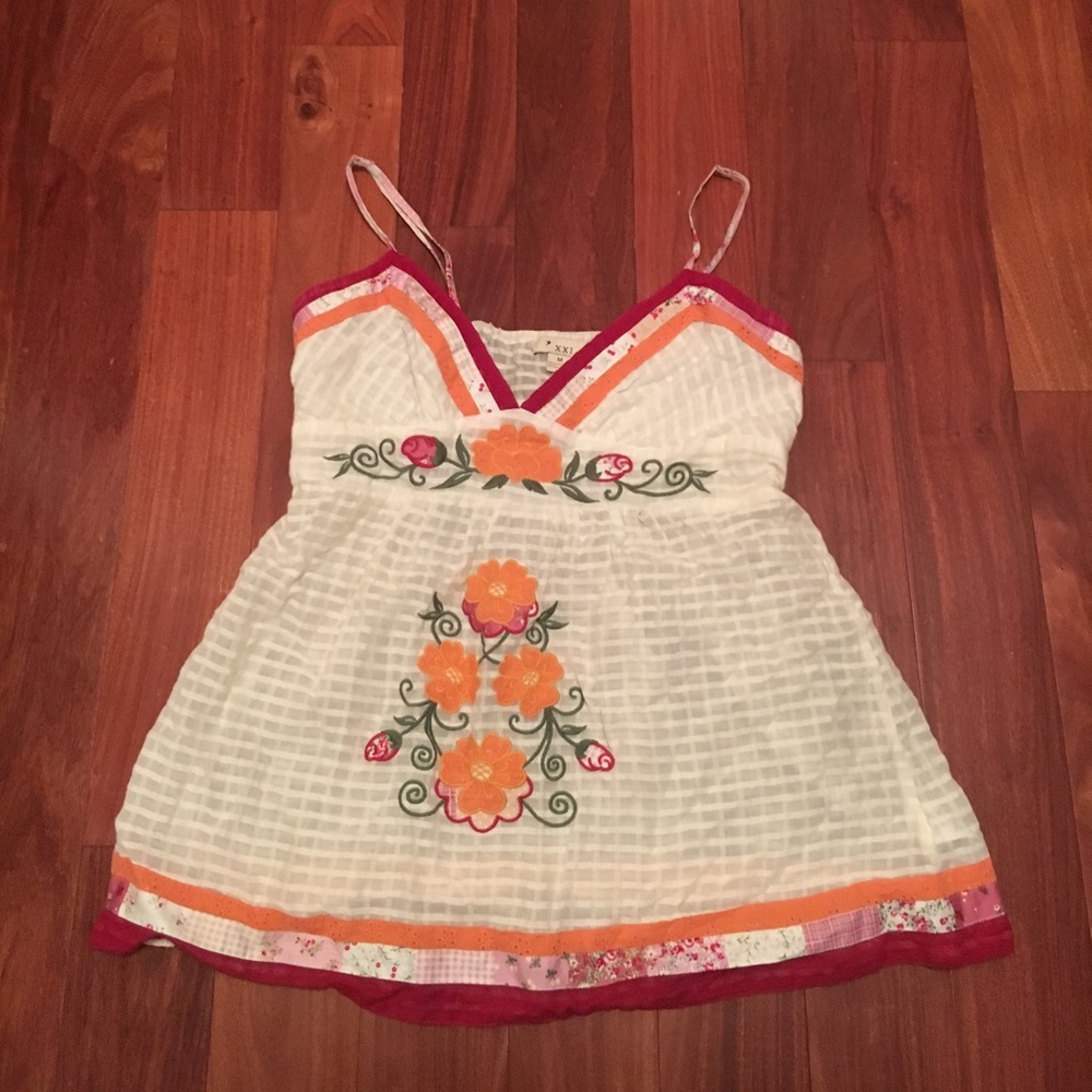 Forever 21 embroidered top