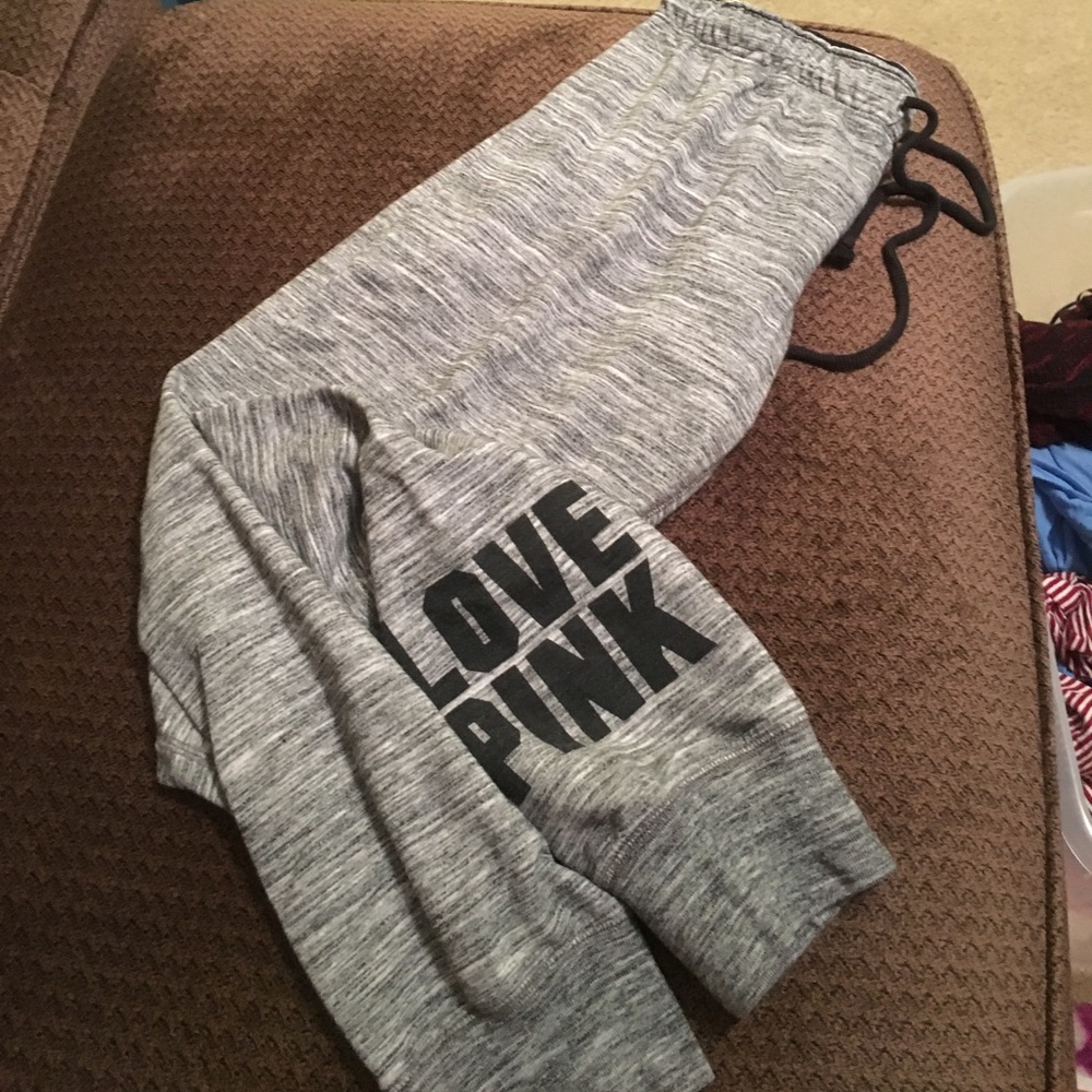 VS Pink Capri sweat pants
