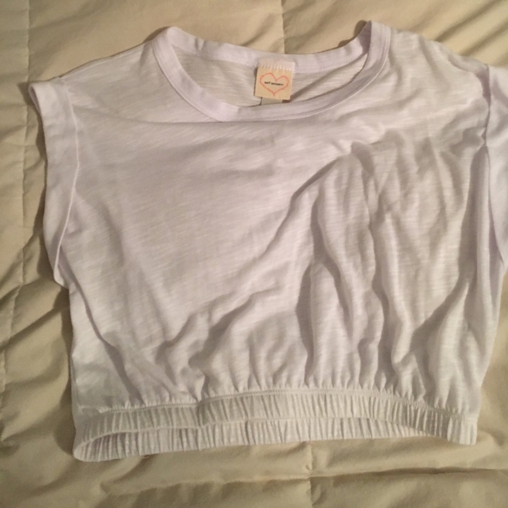 White crop top