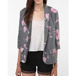 Urban Renewal Linen Floral Blazer Medium