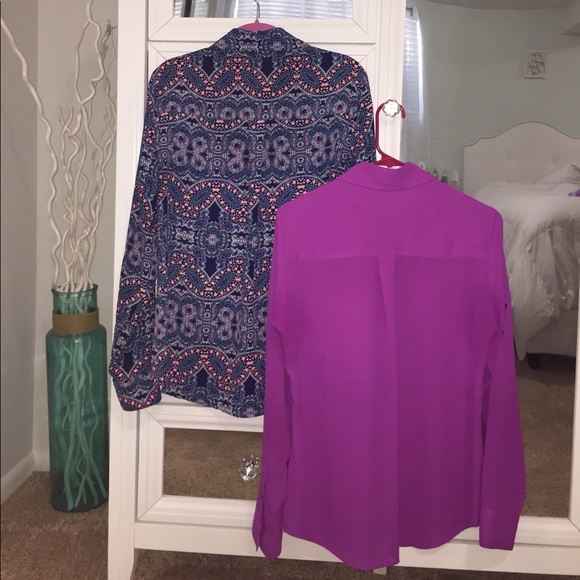 2 Express Button down tops -both Smalls - Picture 4 of 4