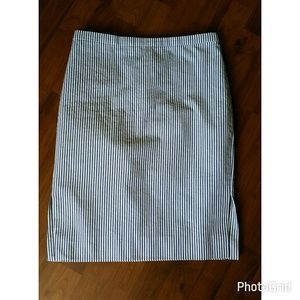 Jcrew seersucker pencil skirt