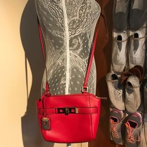 Lauren Ralph Lauren Red Leather Crossbody
