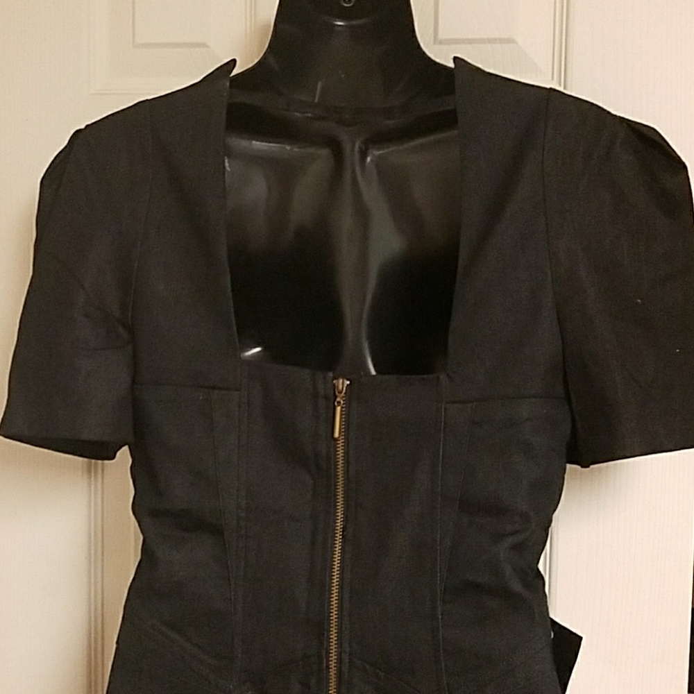 Bebe charcoal fitted dress - Picture 4 of 8