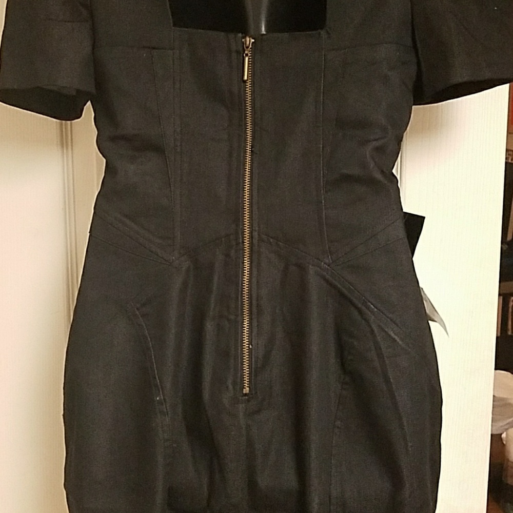 Bebe charcoal fitted dress - Picture 5 of 8