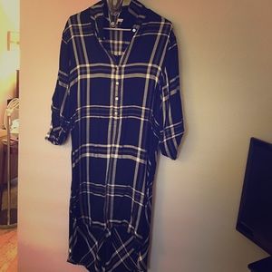 Asymmetrical shirt dress