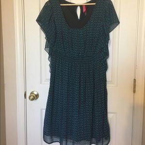 Pure Energy flutter sleeve dress