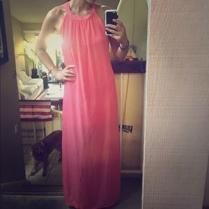 Beautiful pink summer maxi