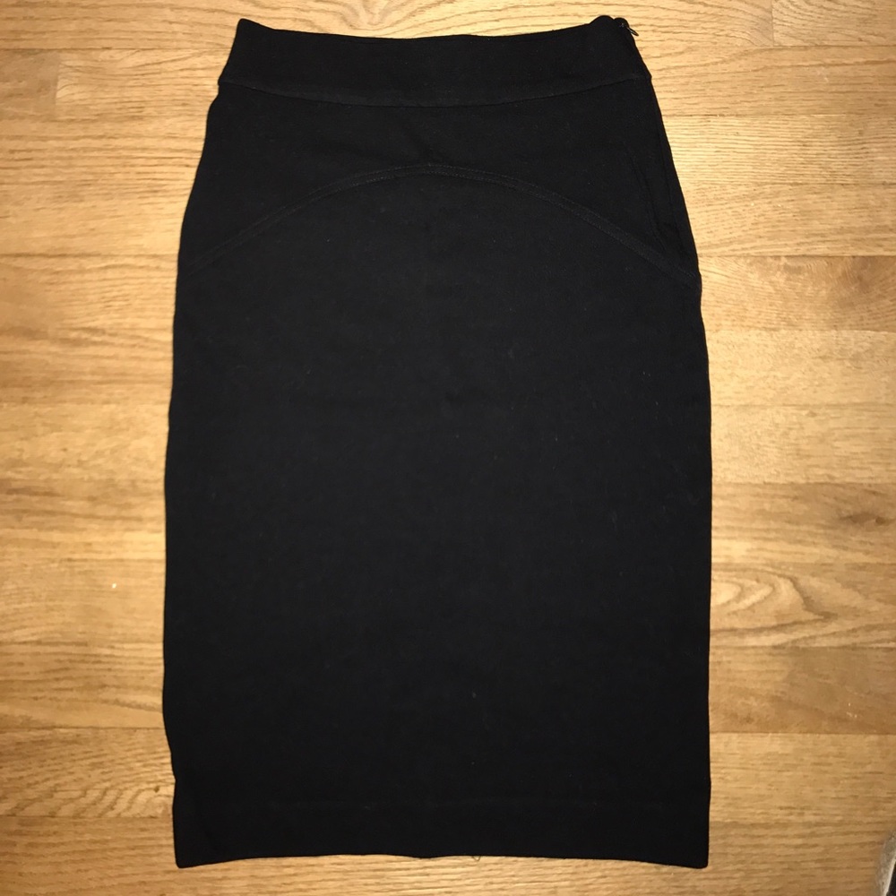 Diane Von Furstenberg Black Pencil Skirt