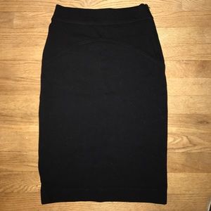 Diane Von Furstenberg Black Pencil Skirt