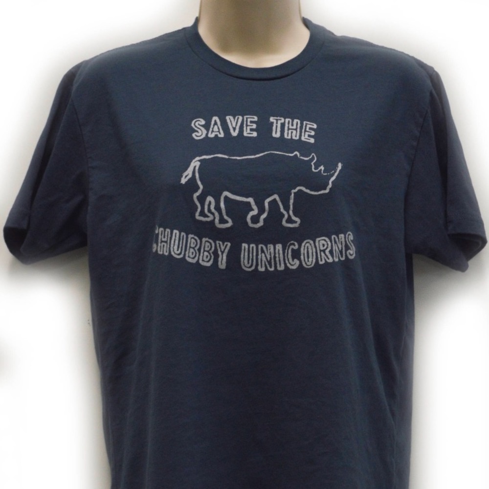 Save the Chubby Unicorns Unisex Crew Neck Tee