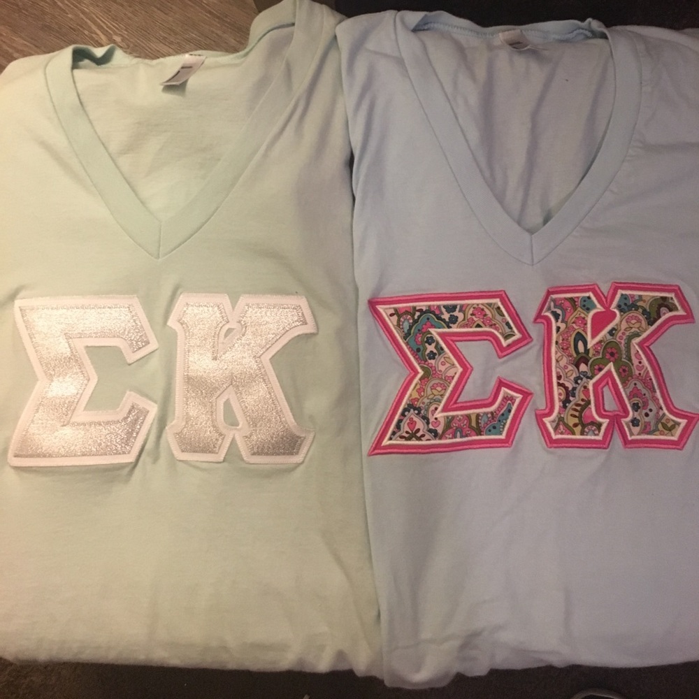 Sigma kappa letter shirts