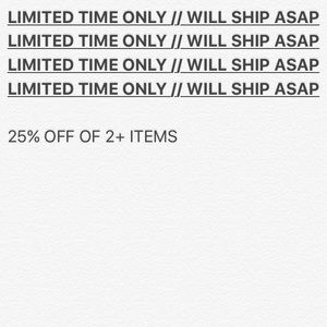 SHIPPING ASAP // OFFERS ACCEPTED