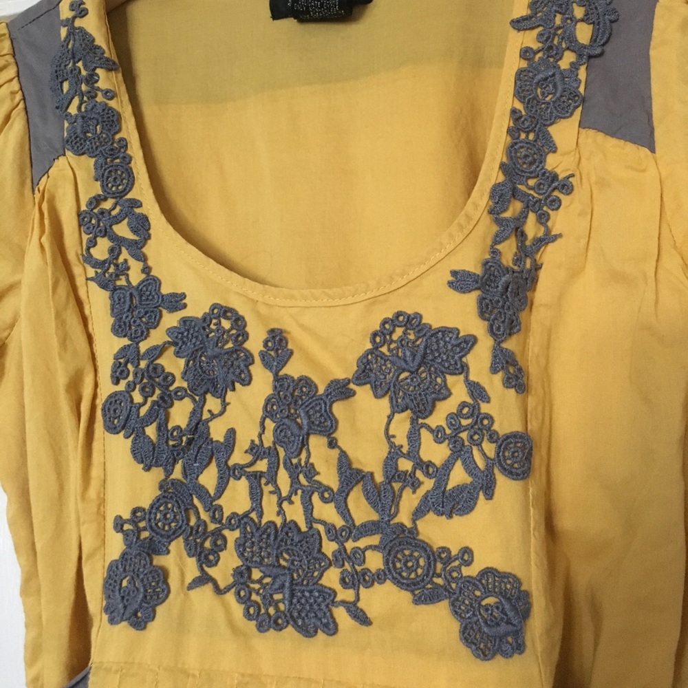 Embroidered cotton tunic