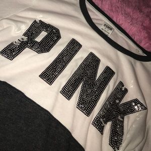 Pink/Victoria's Secret sparkly long sleeved shirt