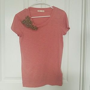 Jcrew embelished cotton tee