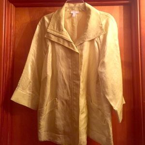 Charter Club Woman light chartreuse zip up jacket