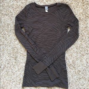 BKE Zebra Long Sleeve Shirt from The Buckle