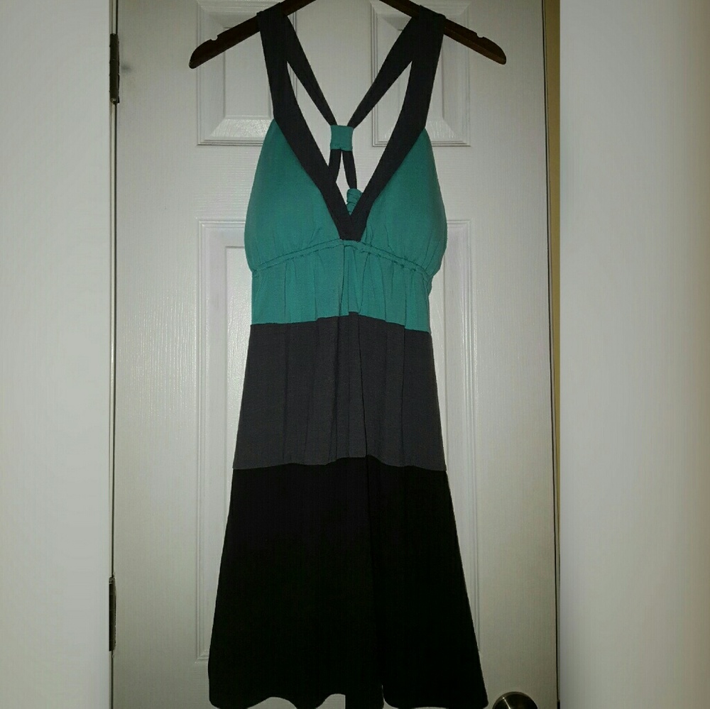 Strappy Multi-colored Dress