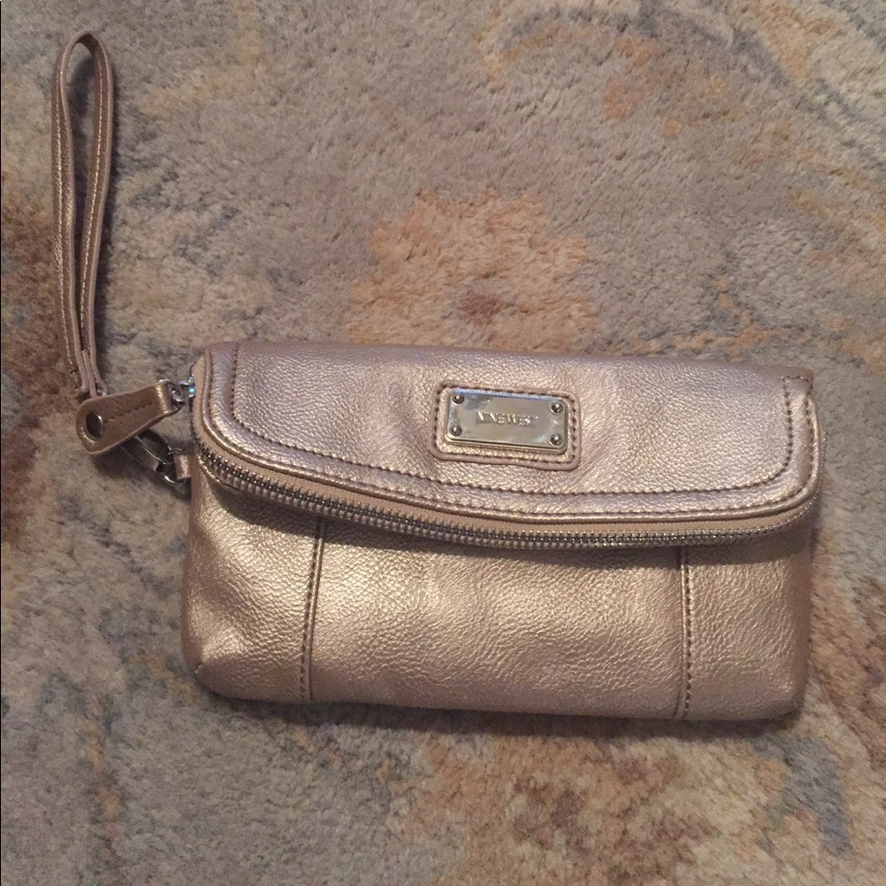Nine West Gold Wristlet