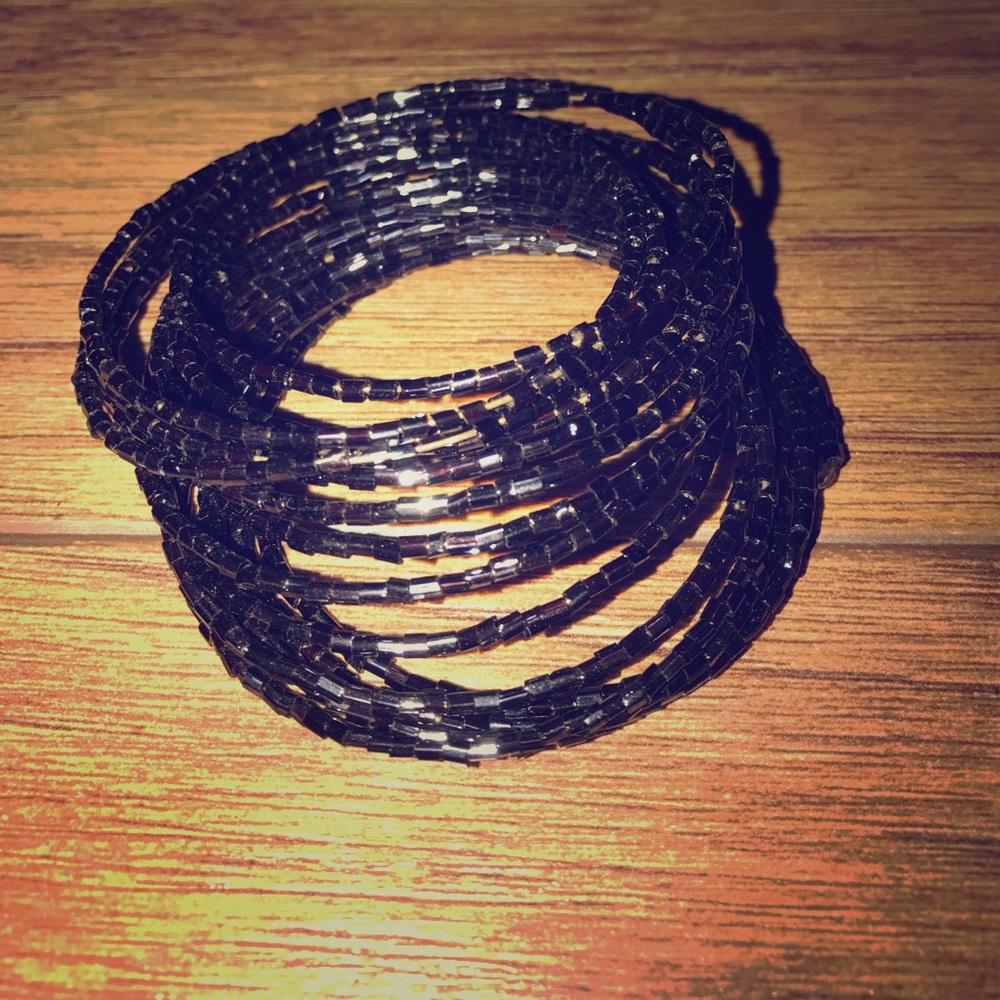 Black string bracelet
