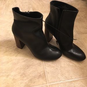 Leather booties