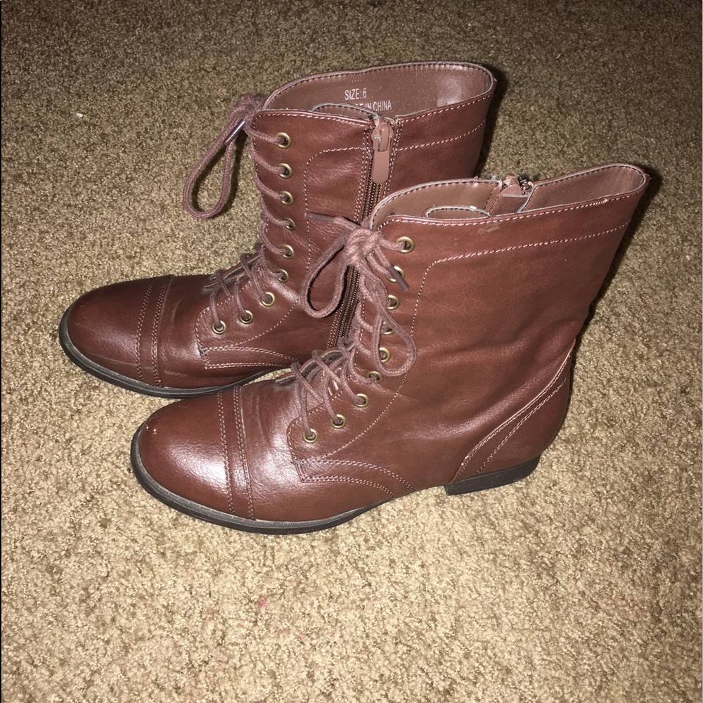 Brown ankle boots