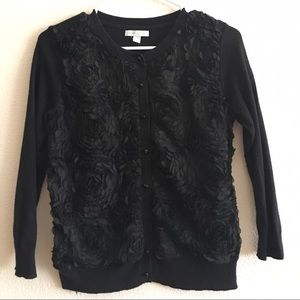 Black cardigan