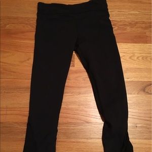 Lululemon Run Crops, with zipper