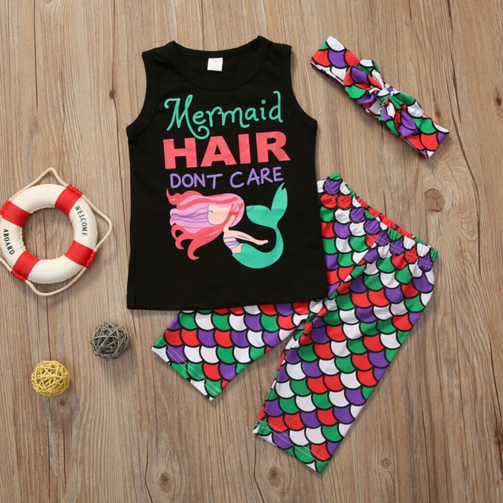 3pc mermaid outfit