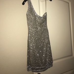 Sparkle one shoulder dress