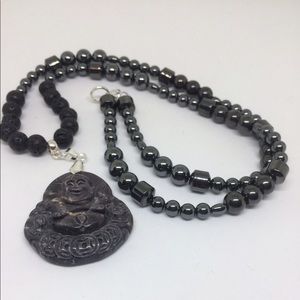 ✳️✳️NATURAL BLOOD JASPER HAND CARVED LIONHEAD MONK