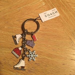 Coach ice skate mix keychain!