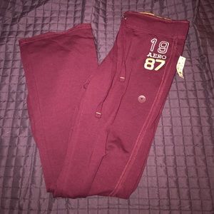 Aeropostale Maroon Sweat Pants
