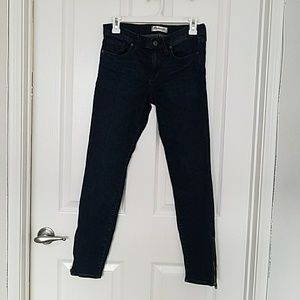 Madewell Skinny Ankle Zip Jeans Size 27