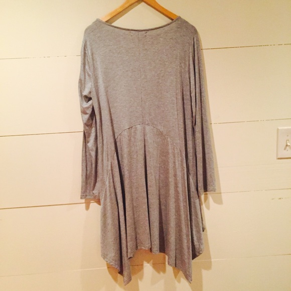 NWT Soft Flowy Grey Dress - Picture 7 of 7