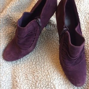 Nine West Purple Heeled Booties