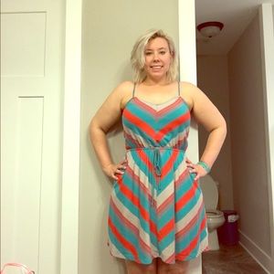 XL striped summer dress