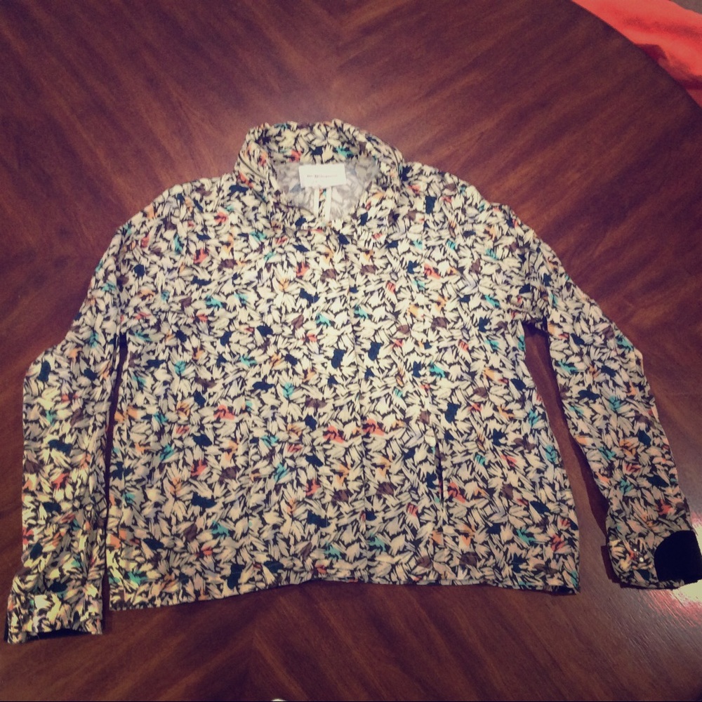 BCBGeneration Unique Zip Sweater Hideaway hood L