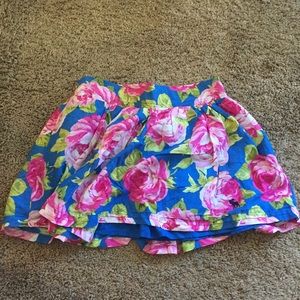 Floral MINI skirt